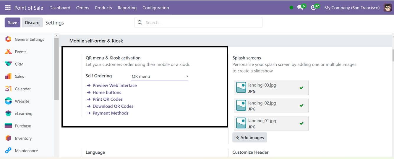 Odoo 18 point of sale and restaurant