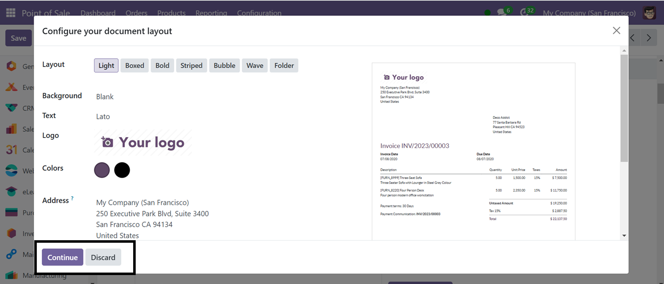 Odoo 18 point of sale and restaurant