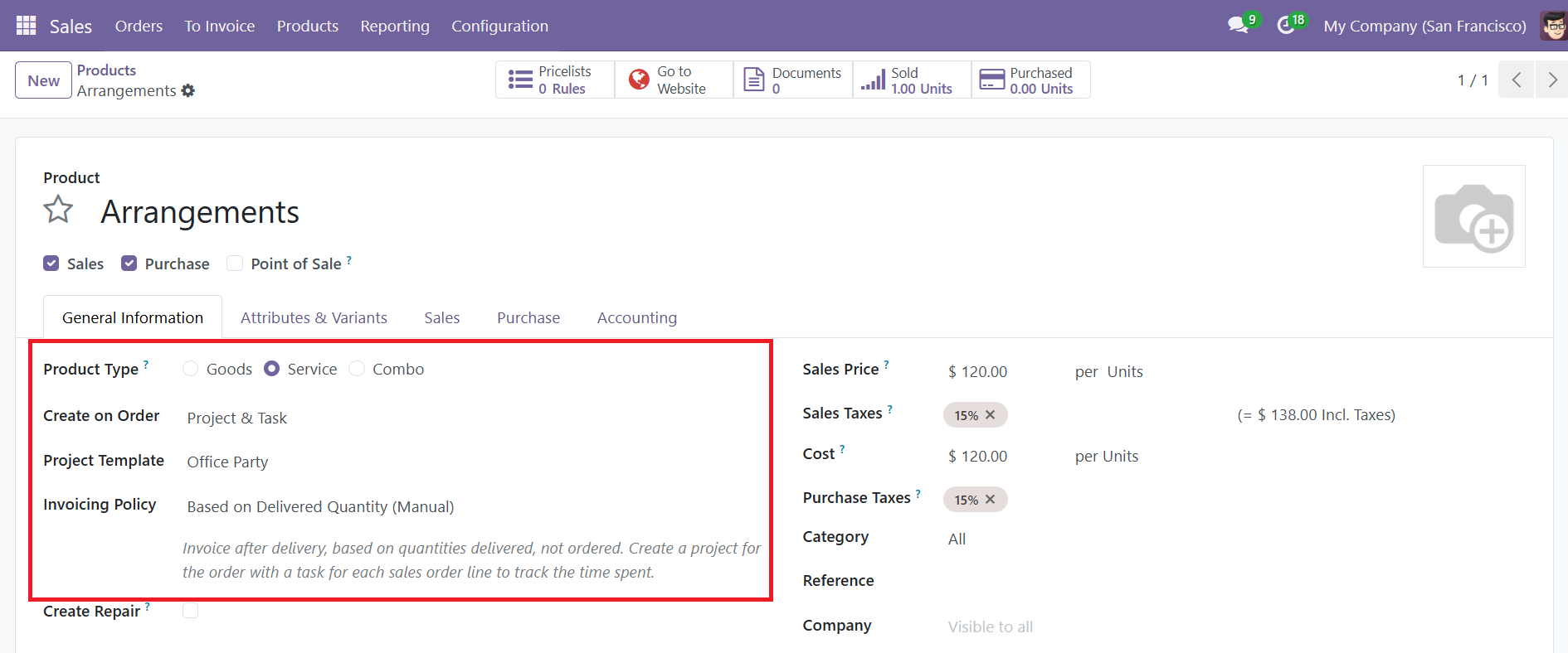 Odoo 18 Project
