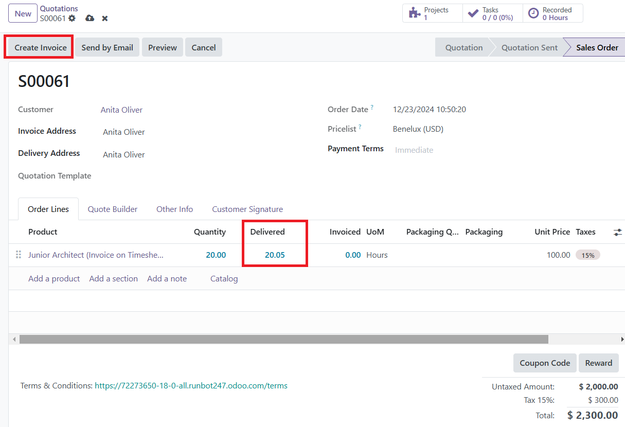 Odoo 18 Project