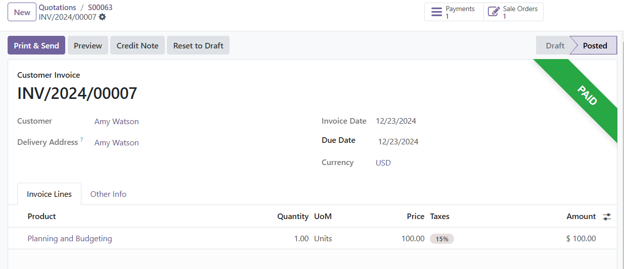 Odoo 18 Project