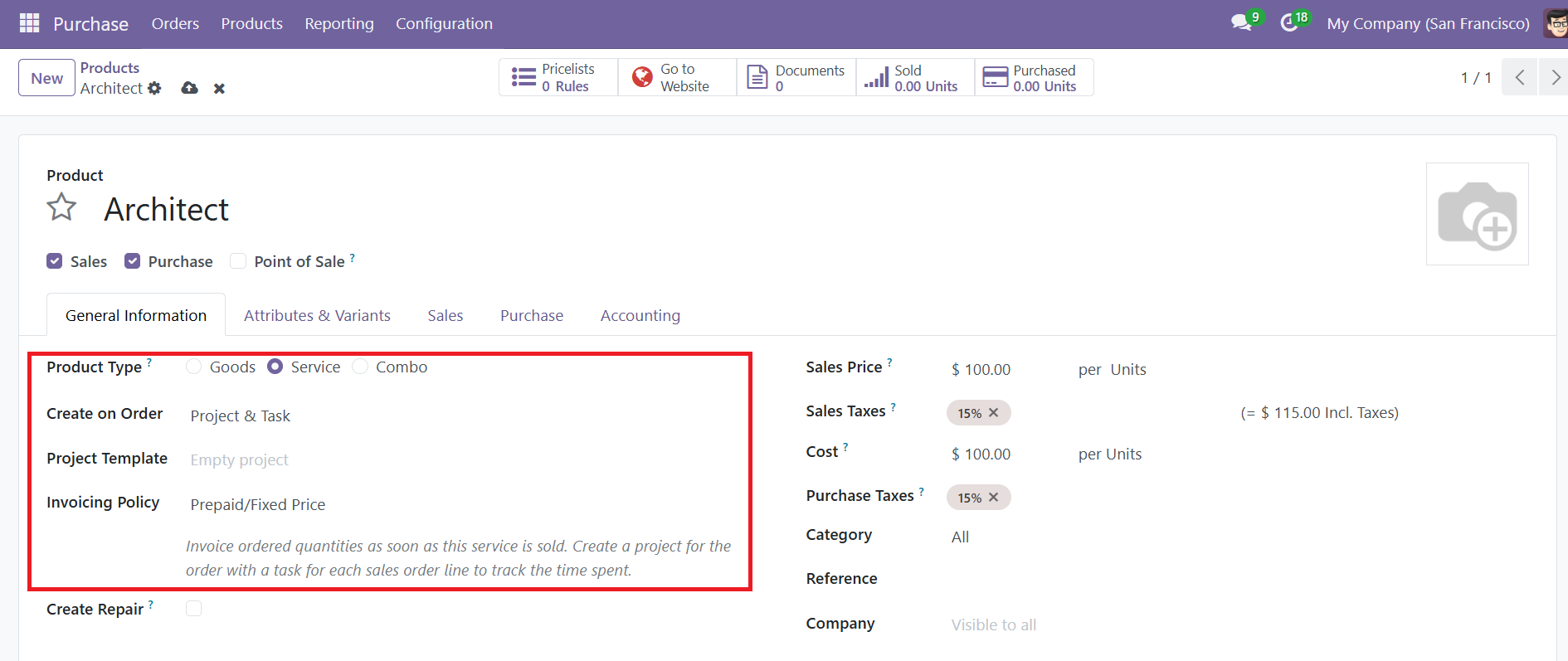 Odoo 18 Project