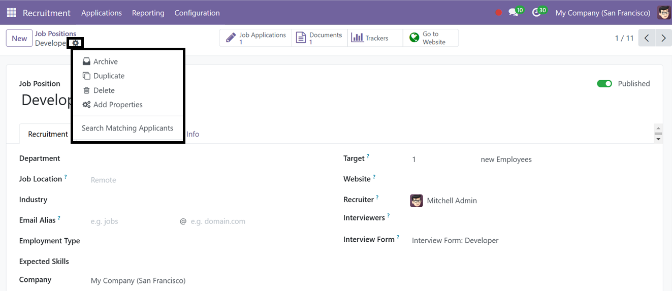Odoo 18 Project