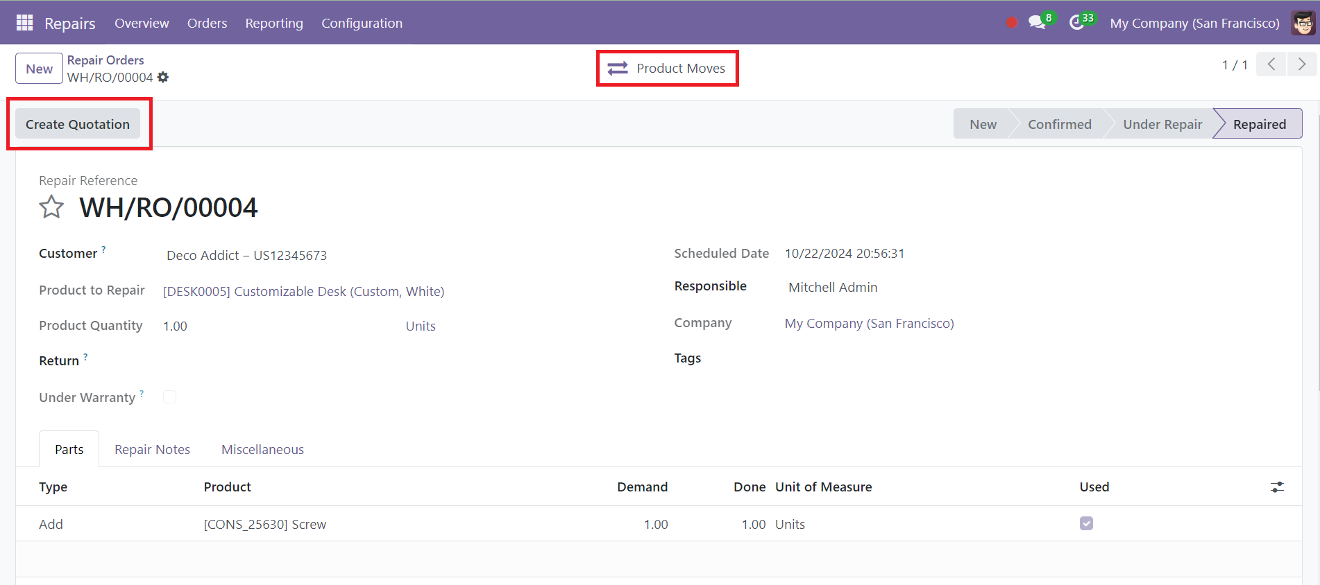Odoo 18 Project