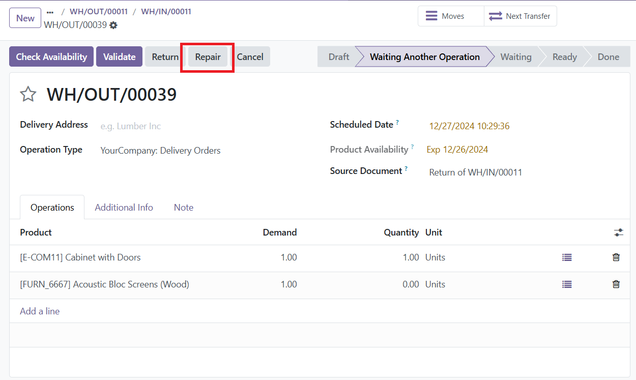 Odoo 18 Project