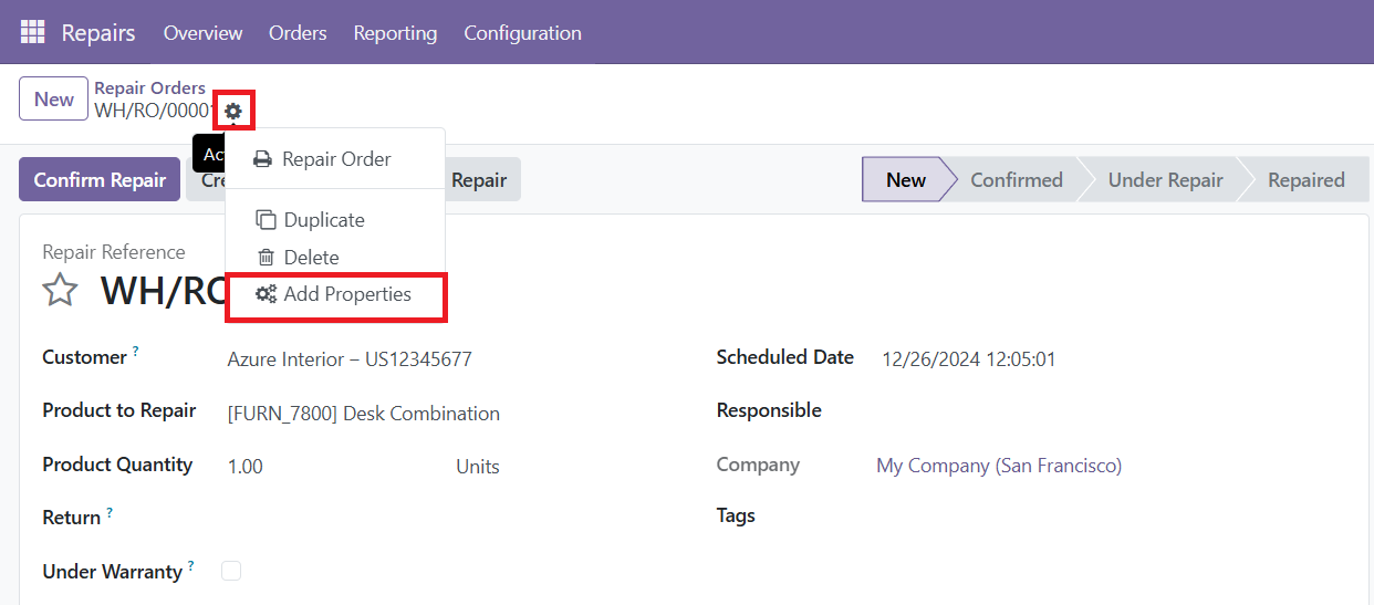 Odoo 18 Project