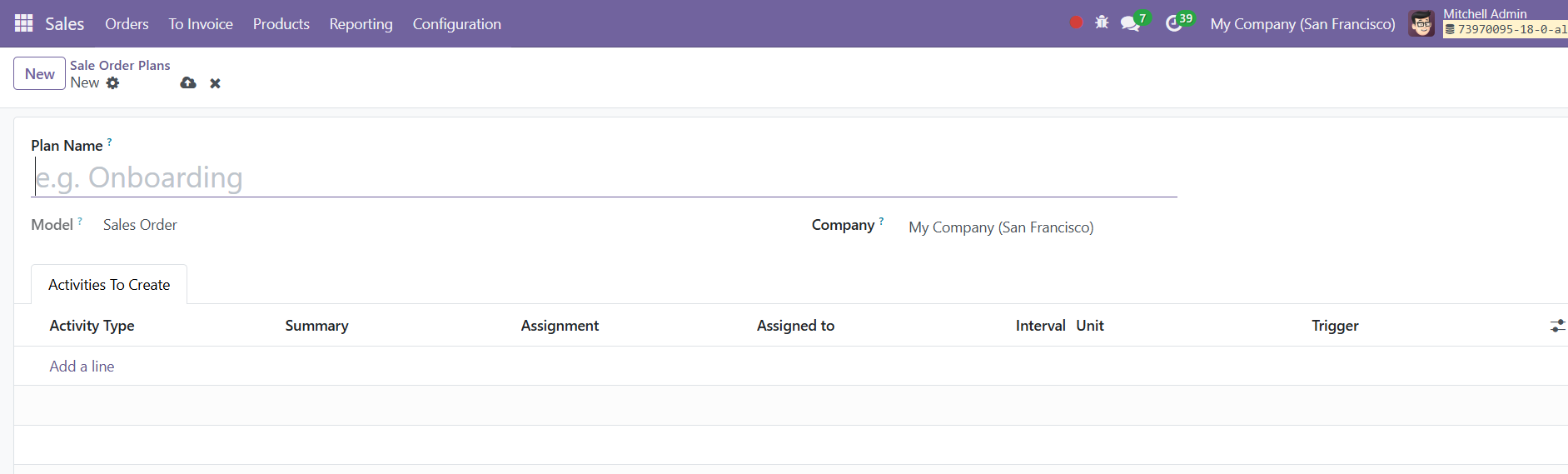 Odoo 18 sales