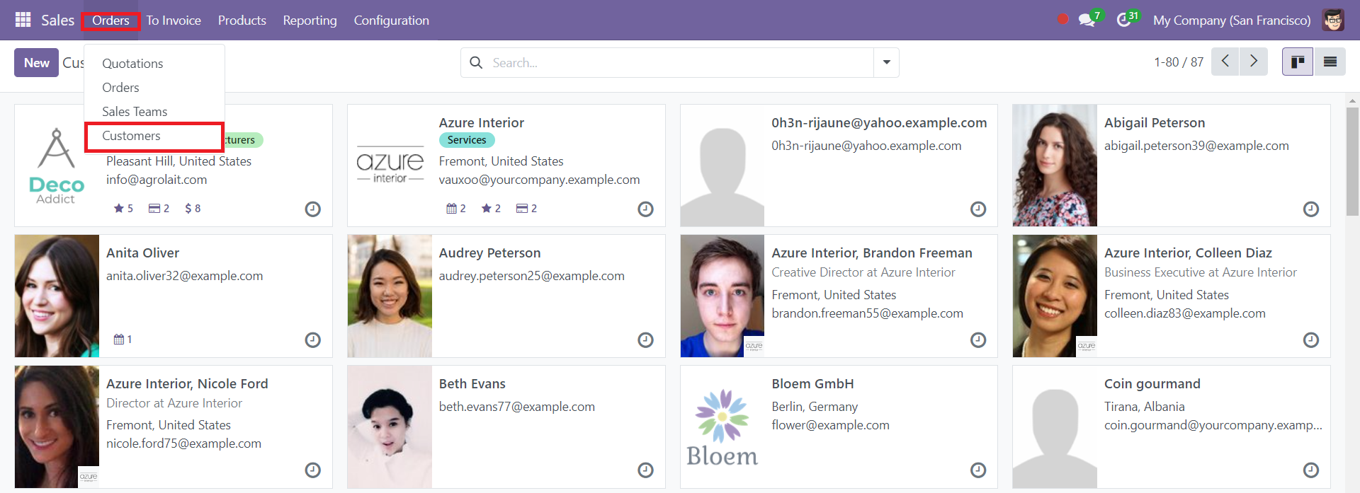 Odoo 18 sales