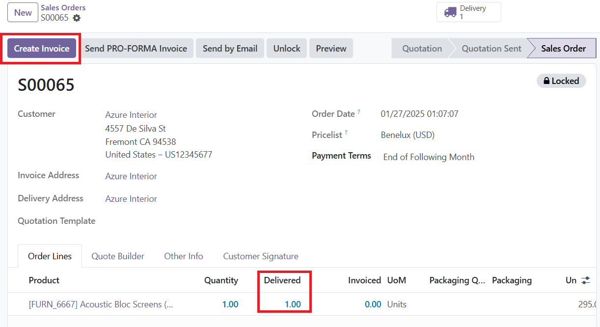 Odoo 18 sales