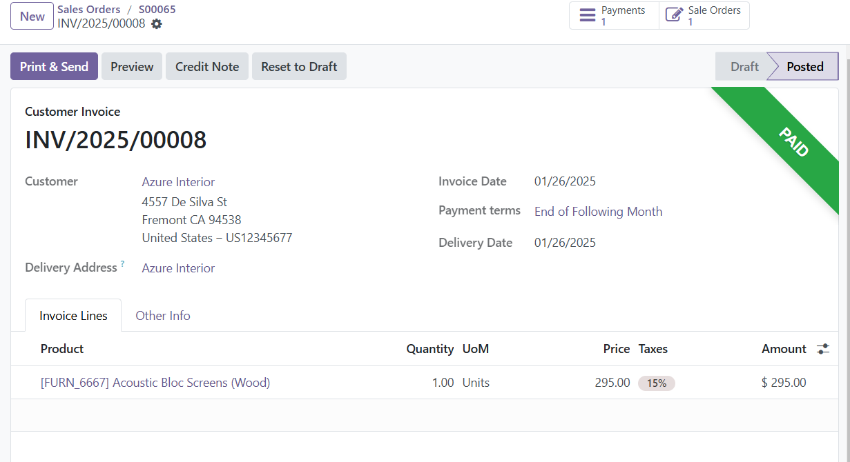 Odoo 18 sales