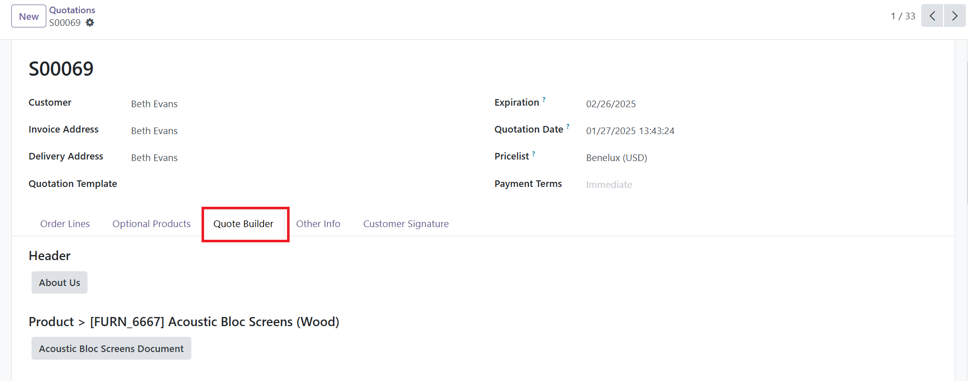 Odoo 18 sales