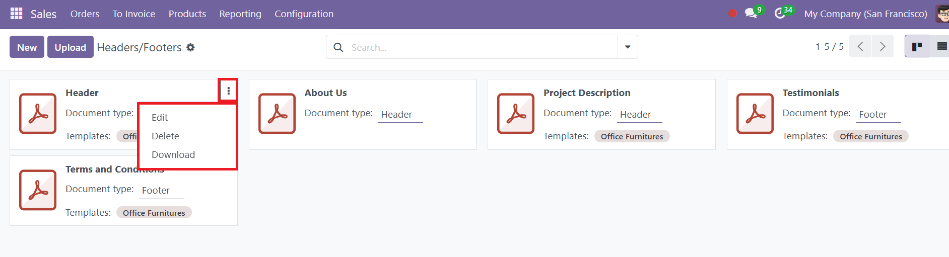 Odoo 18 sales
