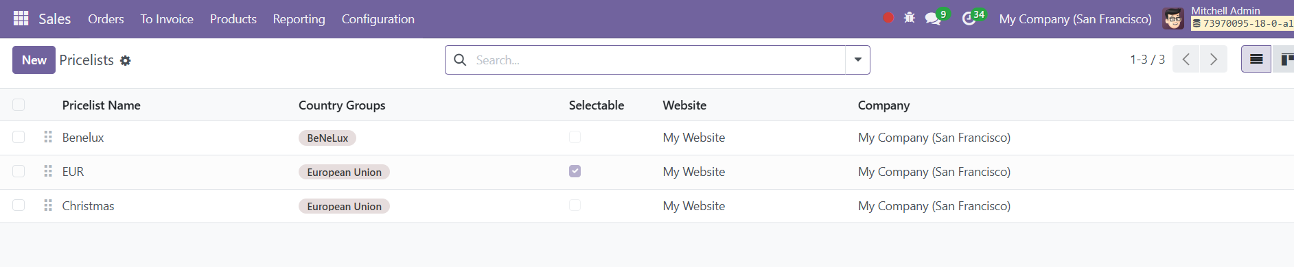 Odoo 18 sales