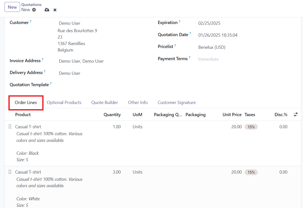 Odoo 18 sales