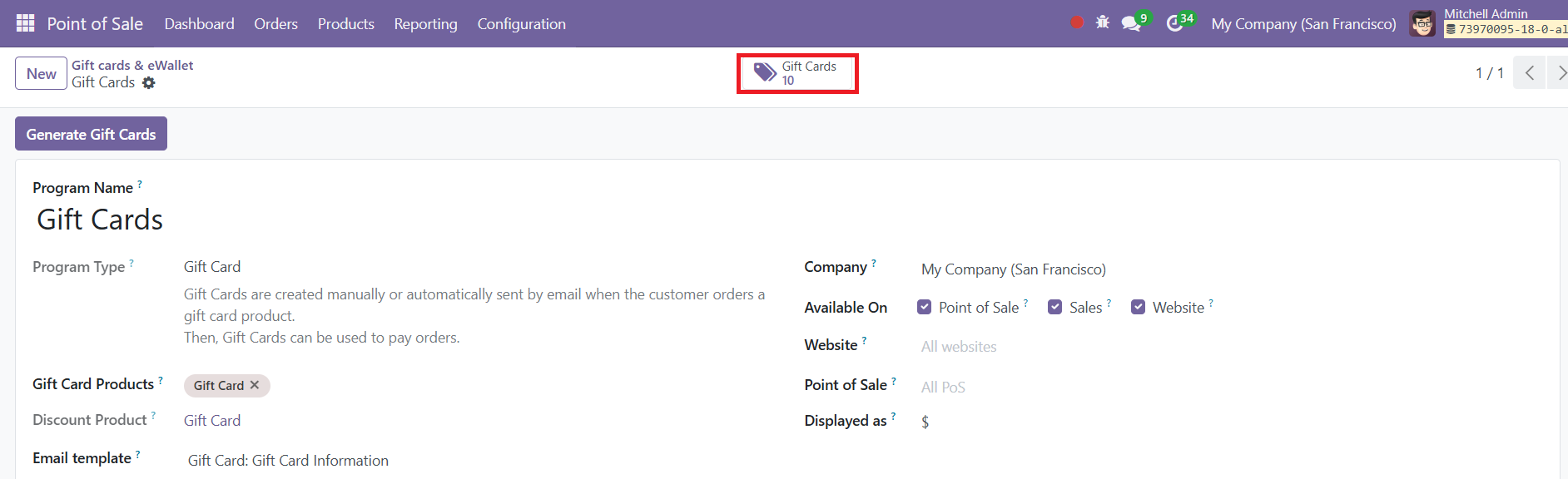 Odoo 18 sales