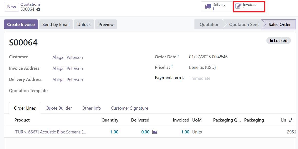 Odoo 18 sales