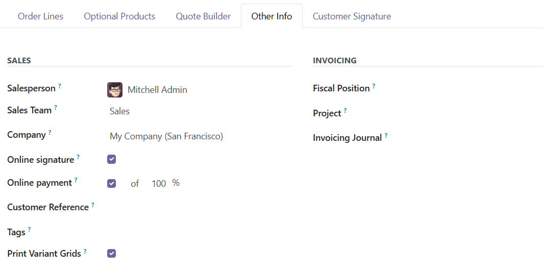 Odoo 18 sales