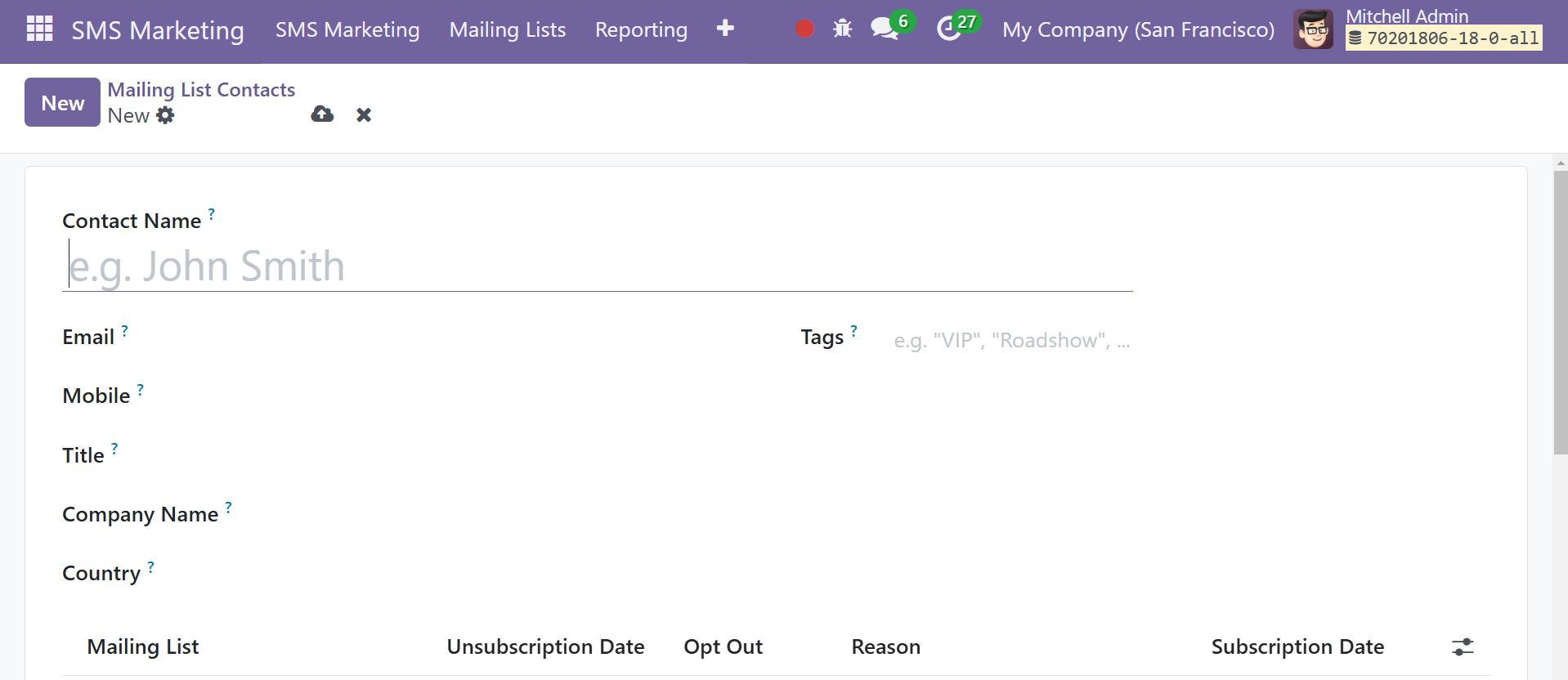 Odoo 18 Project